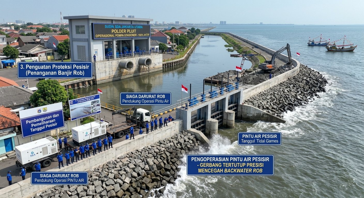 Sistem dan Strategi Penanganan serta Pengendalian Banjir Suku Dinas Sumber Daya Air Kota Administrasi Jakarta Utara